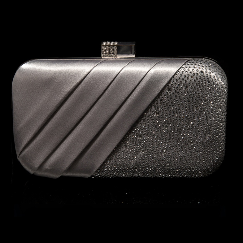 Silver Sequin Clutch